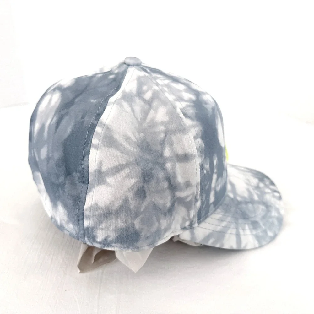 Nike Classic99 Dri-FIT Hat Mens L/XL Grey White Tie Dye Excellent Swoosh Cap